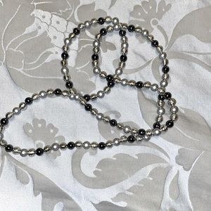 Tri-Color Beaded Necklace